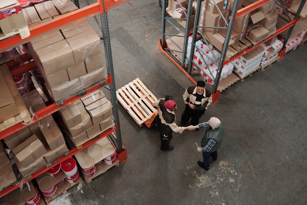 Men Working in a Warehouse